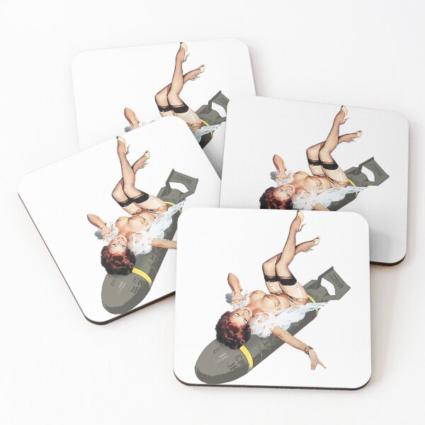 Artikelvorschau, Pin-up Girl Bombs away WWII Poster Vintage entworfen und verkauft von HanaliBecovic.