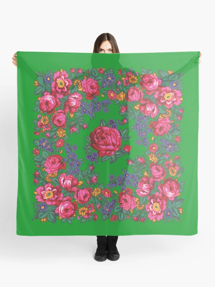 バンダナ Apolina Notebook floral scarf, rosewood 22697_alt2__95158.1727715844.