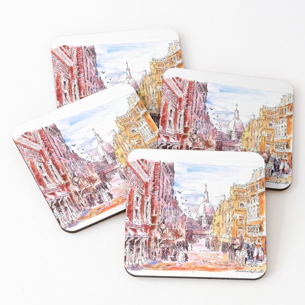 Item preview, London's Fleet Street And St. Paul's Cathedral - 1800s designed and sold by DonSylvester.