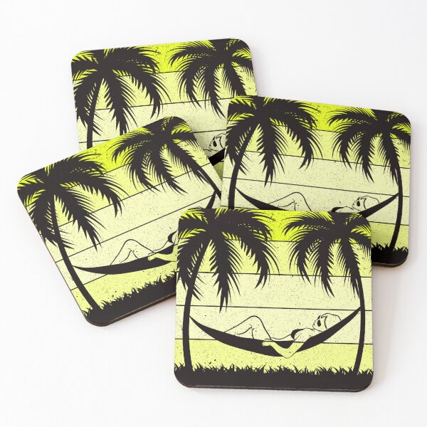 Item preview, Hammock vacation summer palm trees designed and sold by Imutobi.