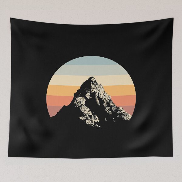 Item preview, Mountain Sunset Circle Rainbow Outdoors Nature Hiking Lover Gifts designed and sold by BennetJaco.