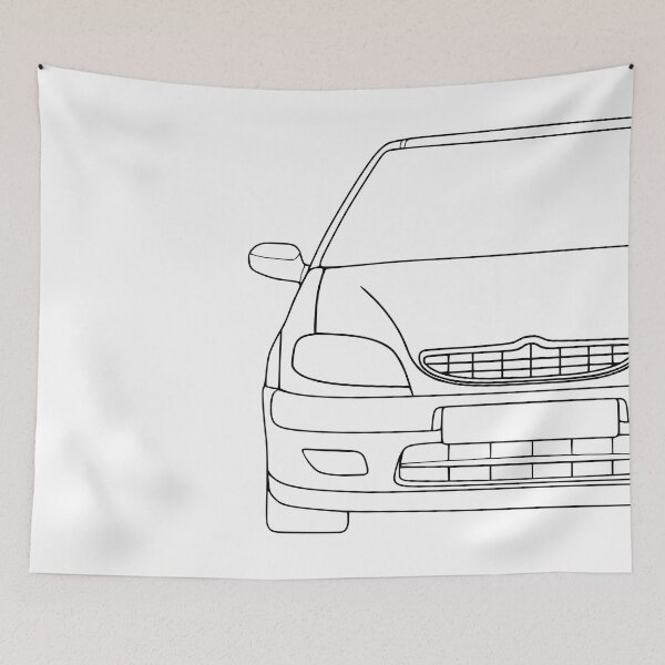 Item preview, Citroen Saxo VTS 2000-2004 black lines designed and sold by EdimDesign.