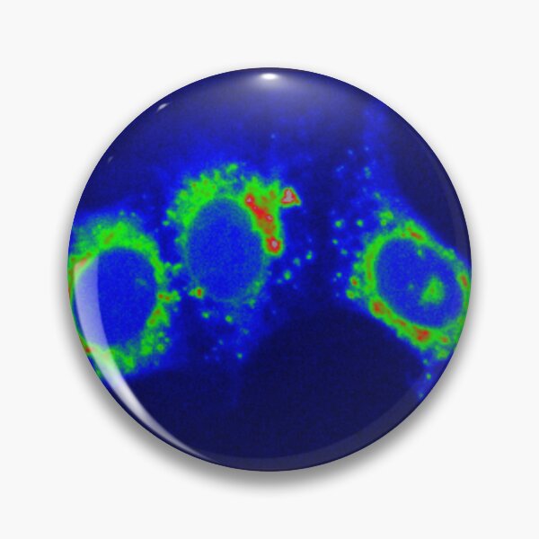 Item preview, Neon blue green cells - Art by Science designed and sold by ArtByScience.