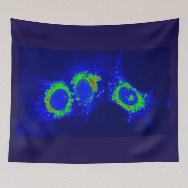 Item preview, Neon blue green cells - Art by Science designed and sold by ArtByScience.