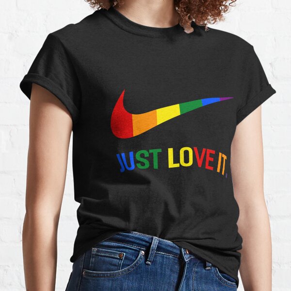 Rainbow Lesbian Gay Pride Lgbt Just Love It Shirt Classic T-Shirt