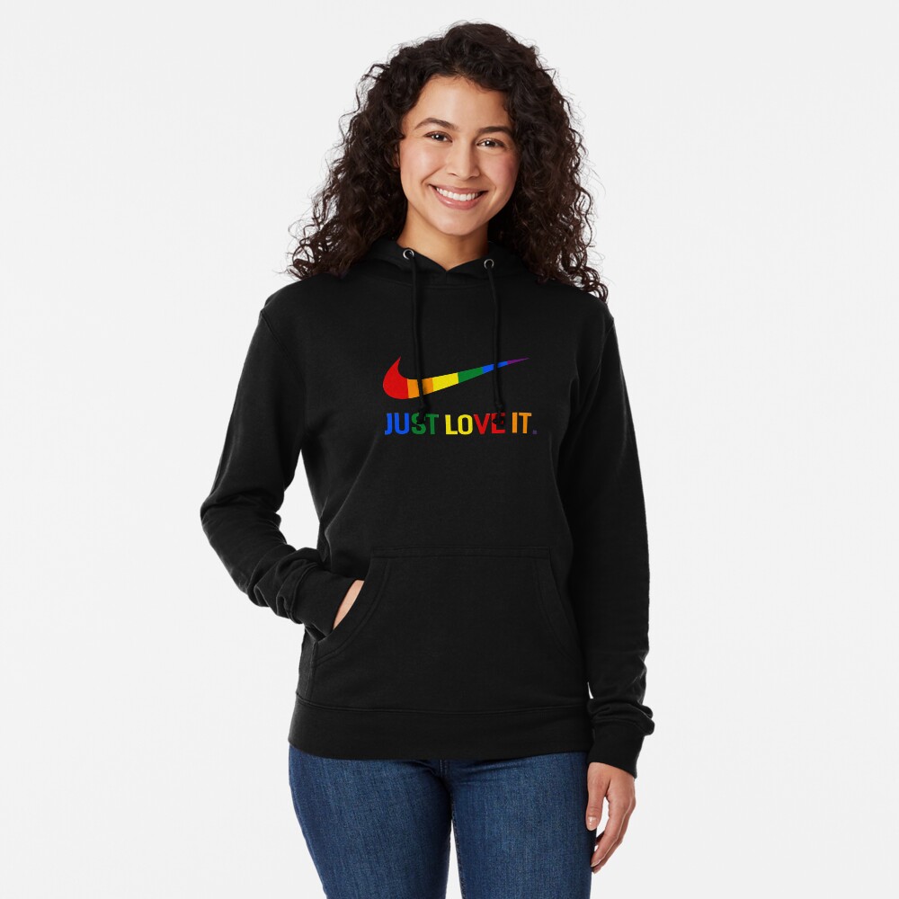 Rainbow Lesbian Gay Pride Lgbt Just Love It Shirt Lightweight Hoodie