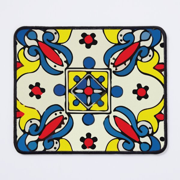 Item preview, Abstract cruz mexican modern talavera tile wall designed and sold by T-Mex.