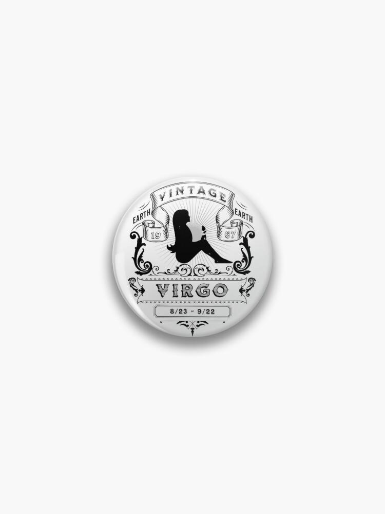 The Zodiac Sign of Virgo Black and White 1967