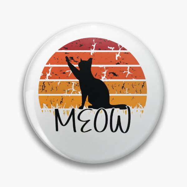 Item preview, Cat Retro Style Black Kitty Cats Lover Gift designed and sold by JABASMED.