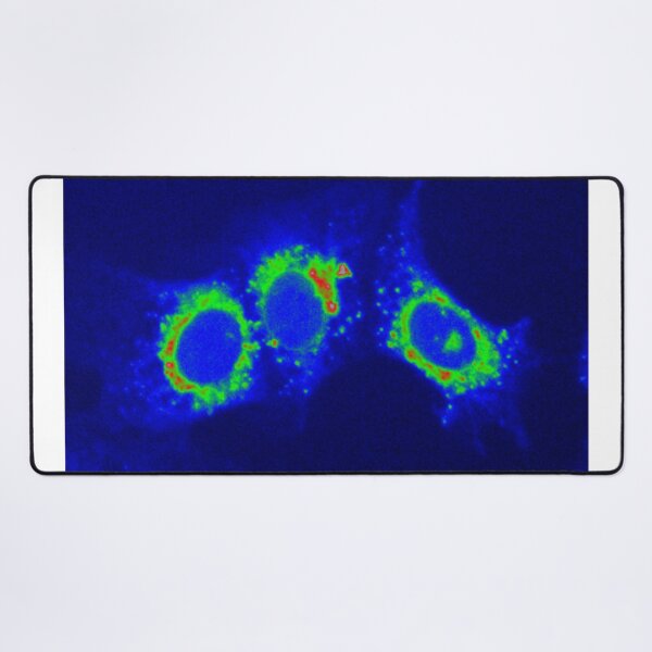 Item preview, Neon blue green cells - Art by Science designed and sold by ArtByScience.