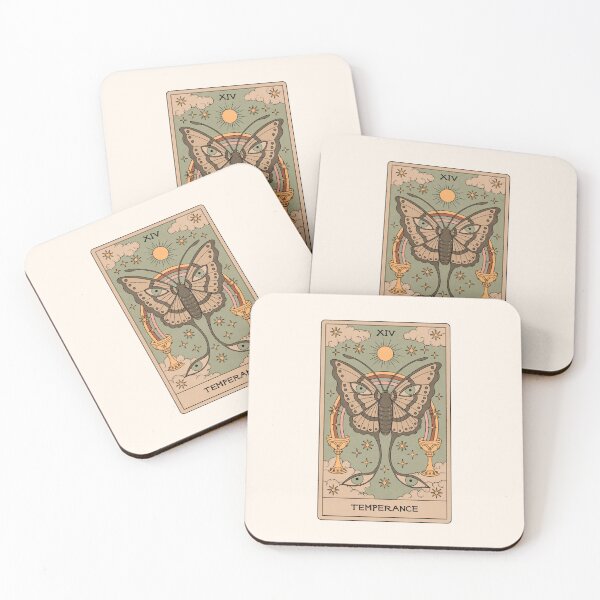 Item preview, Temperance - Moth Tarot designed and sold by Thiago Corrêa.