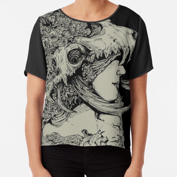 redbubble chiffon top