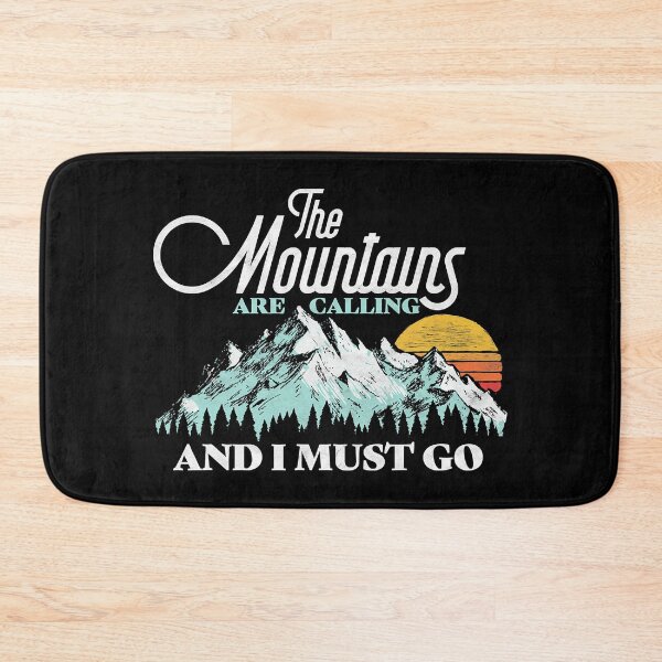 Item preview, The Mountains Are Calling And I Must Go Retro 80s Vibe Graphic designed and sold by BennetJaco.