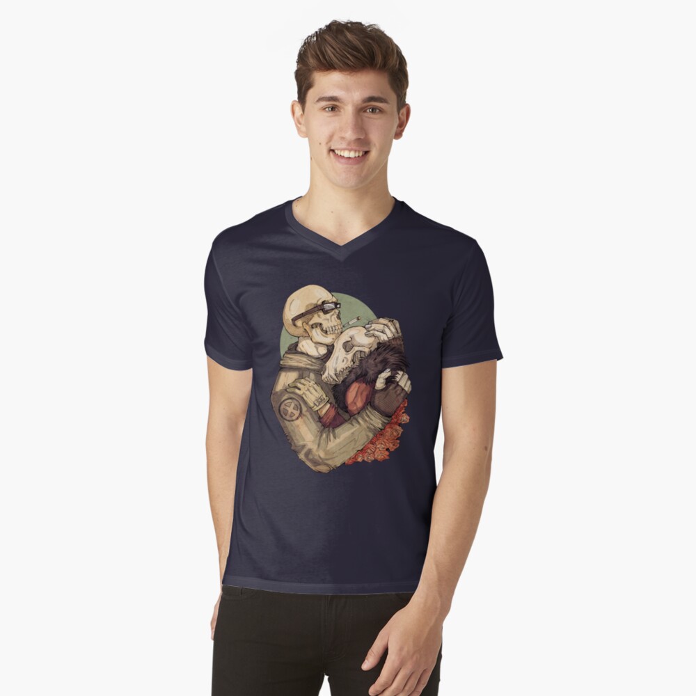 Item preview, V-Neck T-Shirt designed and sold by WOLFSKULLJACK.