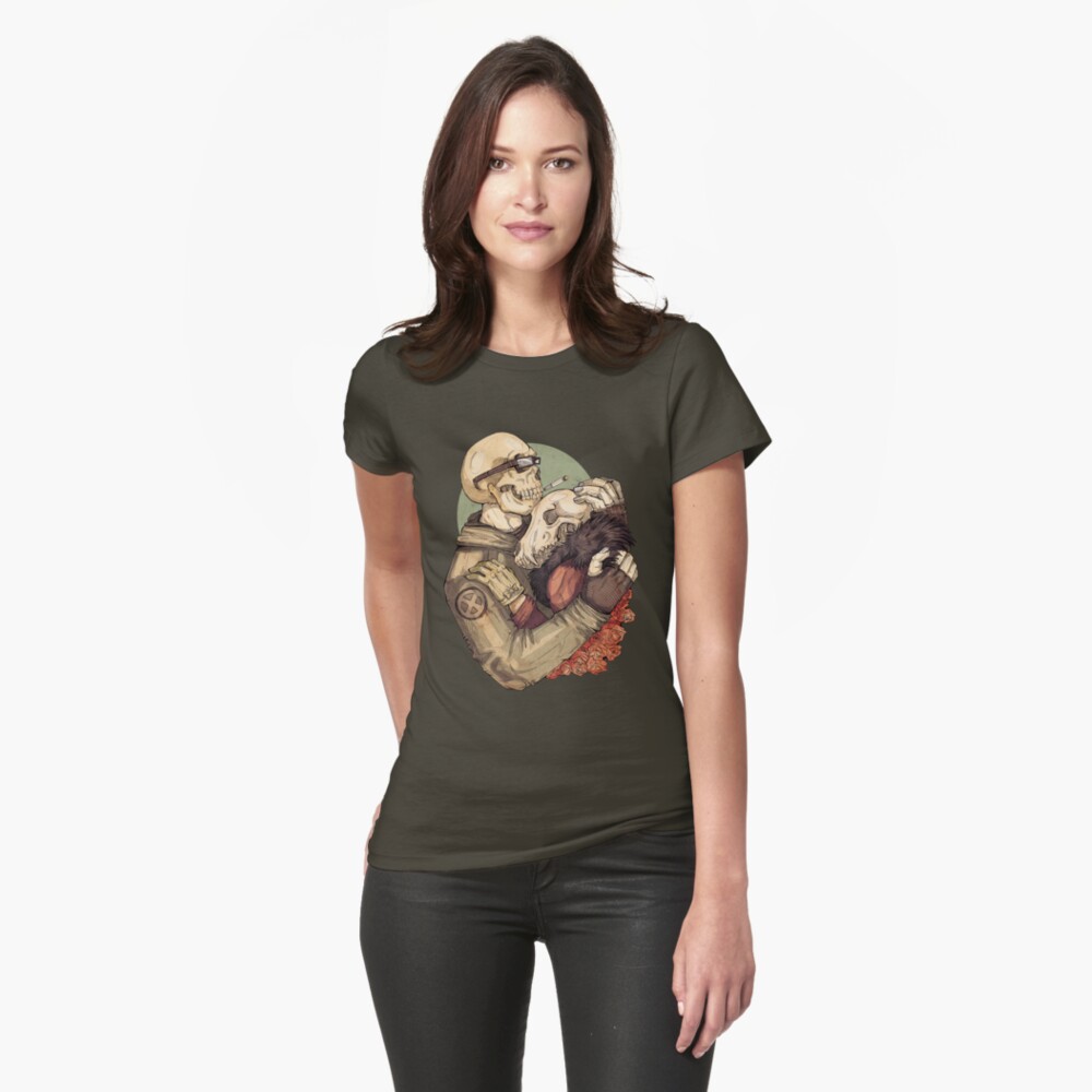 Item preview, Fitted T-Shirt designed and sold by WOLFSKULLJACK.