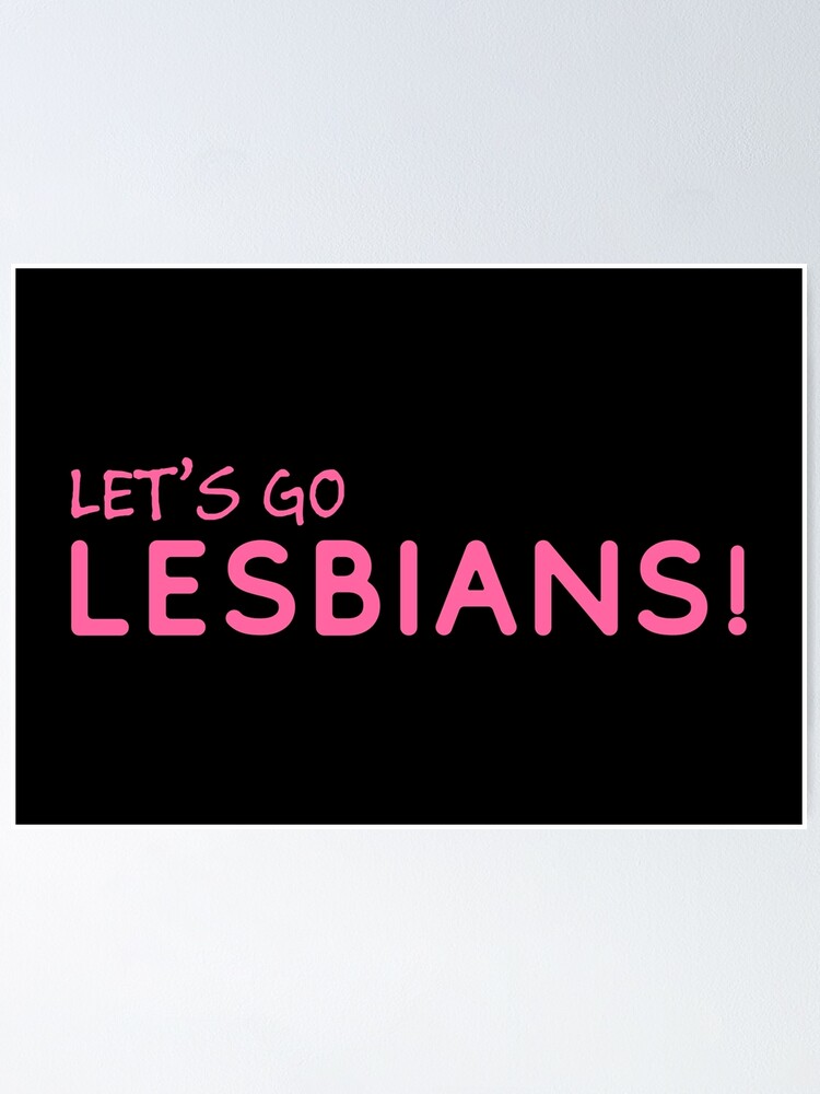 Lets Go Lesbians Pink Lesbian Italian Lgbtq Pride Poster For Sale