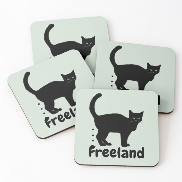 Item preview, Chrystia Freeland Cat Pooping 1 designed and sold by KomarDesigns.