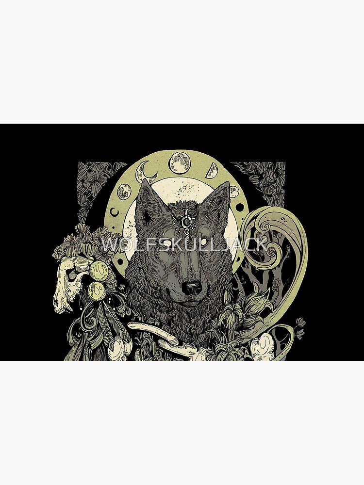 Thumbnail 2 of 2, Laptop Sleeve, Lycanthropy designed and sold by WOLFSKULLJACK.