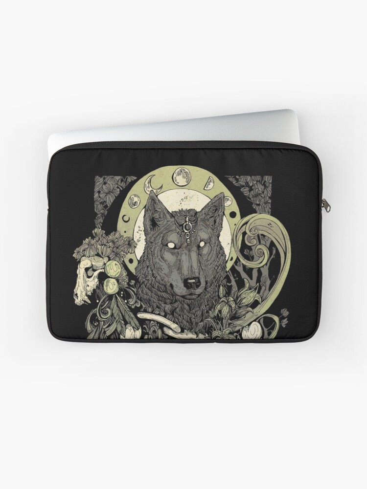 Thumbnail 1 of 2, Laptop Sleeve, Lycanthropy designed and sold by WOLFSKULLJACK.