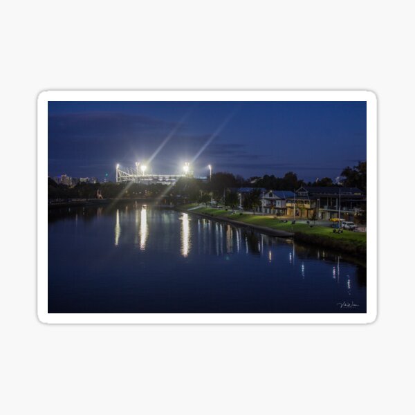 The MCG from Princess Bridge, Melbourne, Victoria, Australia. Sticker