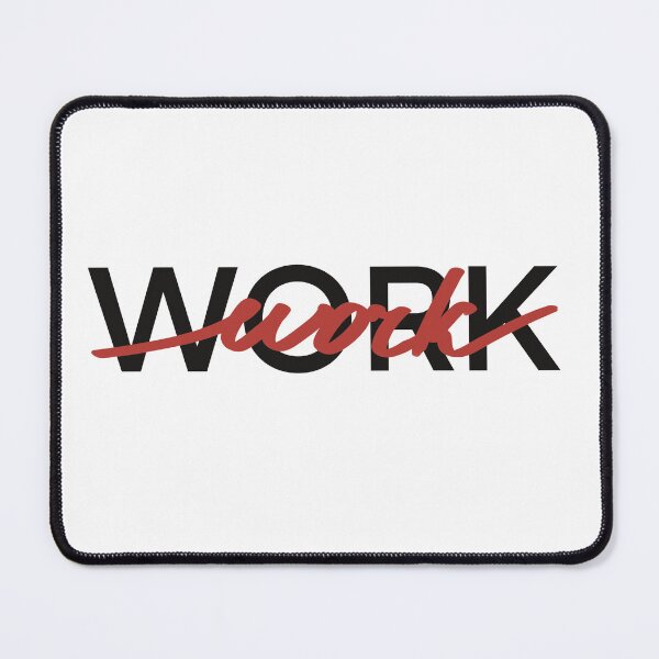 Item preview, Work. Red Graphic motivational quote designed and sold by Drevych-shop.