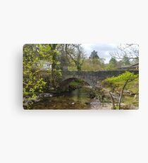 The bridge at Elterwater Cumbria Canvas Print