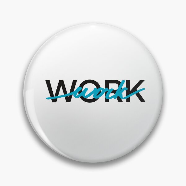 Item preview, Work. Blue Graphic motivational quote  designed and sold by Drevych-shop.