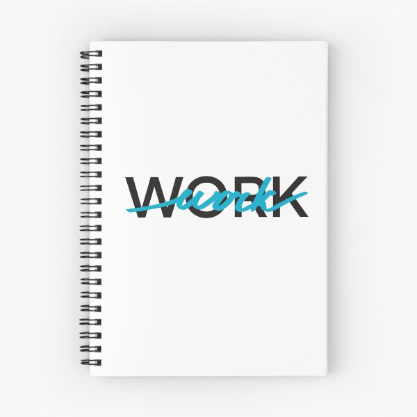 Item preview, Work. Blue Graphic motivational quote  designed and sold by Drevych-shop.