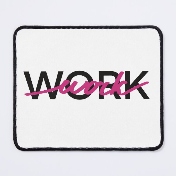 Item preview, Work. Pink Graphic motivational quote designed and sold by Drevych-shop.