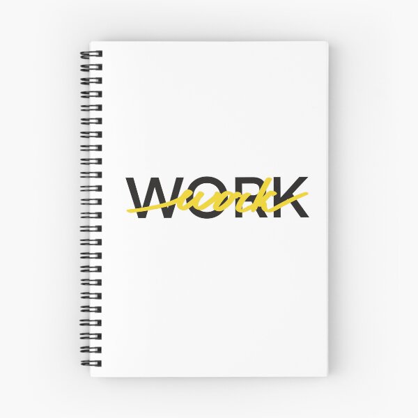 Item preview, Work. Yellow Graphic motivational quote  designed and sold by Drevych-shop.