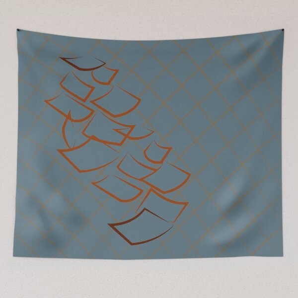 Item preview, Abstract Shapes and Lines Pillow 04 designed and sold by blueocan.