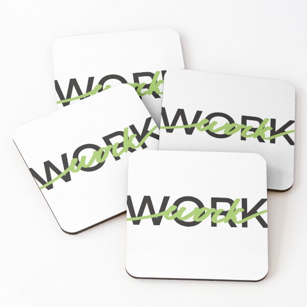 Item preview, Work. Green Graphic motivational quote  designed and sold by Drevych-shop.