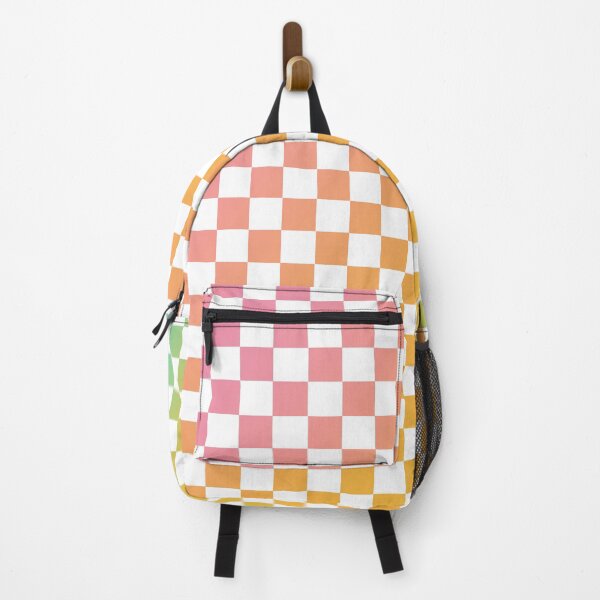 Item preview, colorful rainbow checks checkered checkerboard aesthetic pattern background texture designed and sold by MarzStudio.
