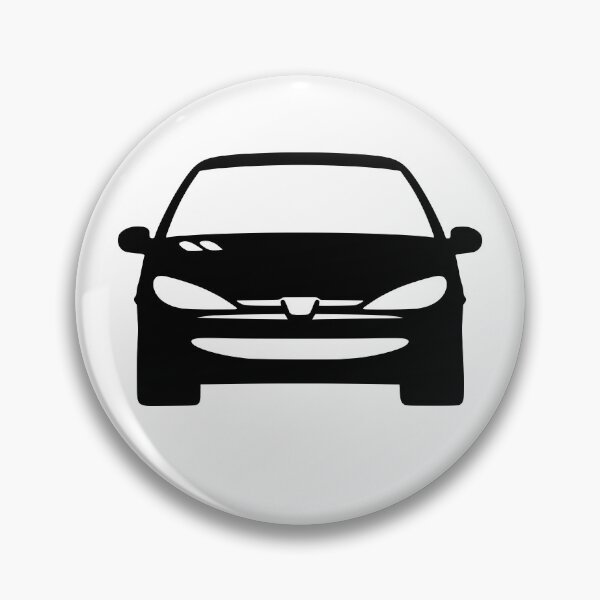 Item preview, Peugeot 206 black silhouette designed and sold by EdimDesign.