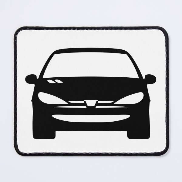Item preview, Peugeot 206 black silhouette designed and sold by EdimDesign.