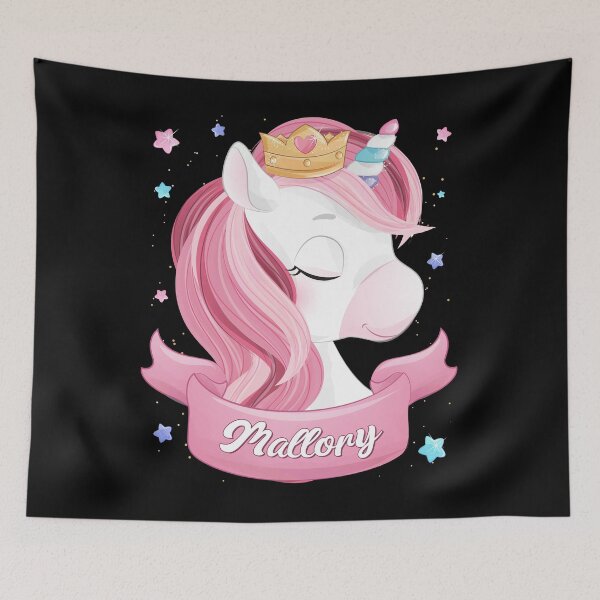 Item preview, Mallory Name Unicorn, Gift for Birthday Unicorn Queen designed and sold by SeniorTee.