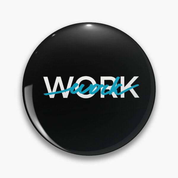 Item preview, Work. Blue Graphic motivational quote  designed and sold by Drevych-shop.