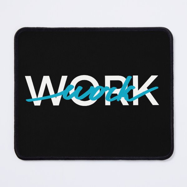Item preview, Work. Blue Graphic motivational quote designed and sold by Drevych-shop.