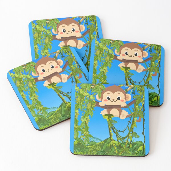Item preview, Nature and Creation - Kawaii Monkey_Blue designed and sold by TheReporter1.
