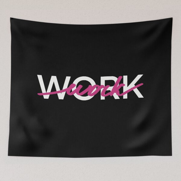 Item preview, Work. Pink Graphic motivational quote  designed and sold by Drevych-shop.