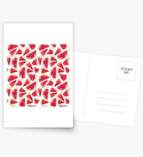 Aquarell Wassermelonenscheiben Postkarten