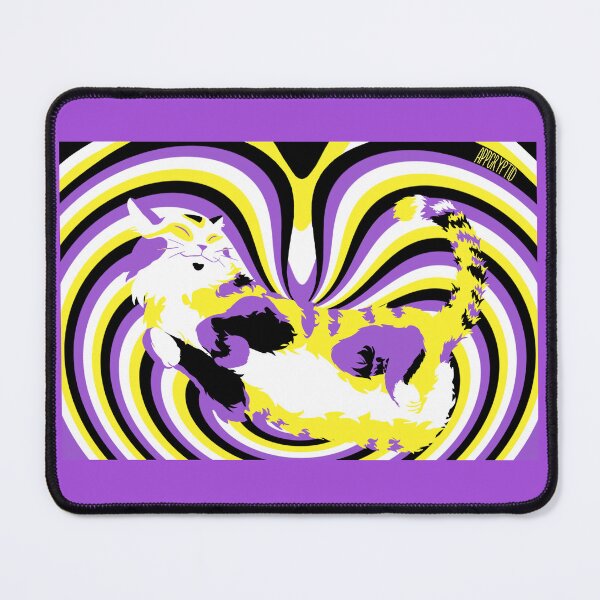 Item preview, Nyanbinary Fluffy Tri-pawed Cat Flag designed and sold by appcryptid.