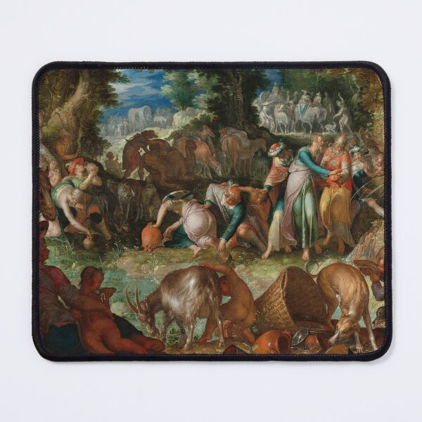 Item preview, Moses Striking the Rock | Joachim Anthonisz Wtewael | 1624 Renaissance Old Testament Biblical Art designed and sold by CJET.