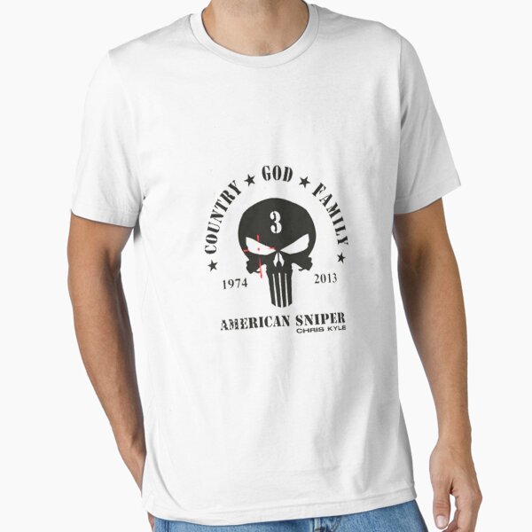 Vista previa del artículo con la obra «Chris Kyle American Sniper Tribute Navy Seals Equipo 3 Fuerzas especiales de EE. UU.», diseñado y vendido por BEST SOUF.