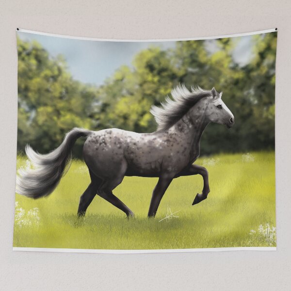 Item preview, gray horse designed and sold by artsirc.