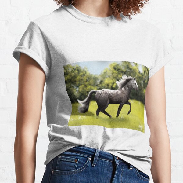 gray horse Classic T-Shirt
