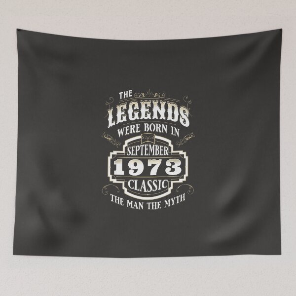Item preview, The Legends Were Born In September 1973 Birthday Quotes For Men Women Vintage designed and sold by JooArtPrints  ★★★★★.