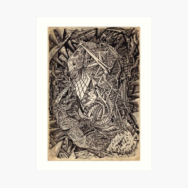 Diffracted (cavern dweller) by Brian Benson Art Print