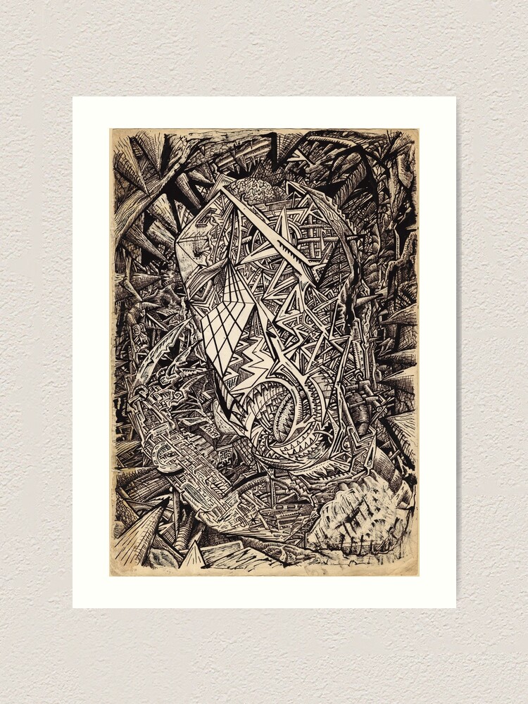 Alternate view of Diffracted (cavern dweller) by Brian Benson Art Print