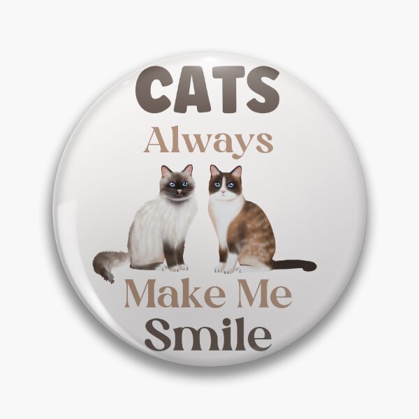Item preview, Cats Always Make Me Smile designed and sold by HappyLifeCreate.